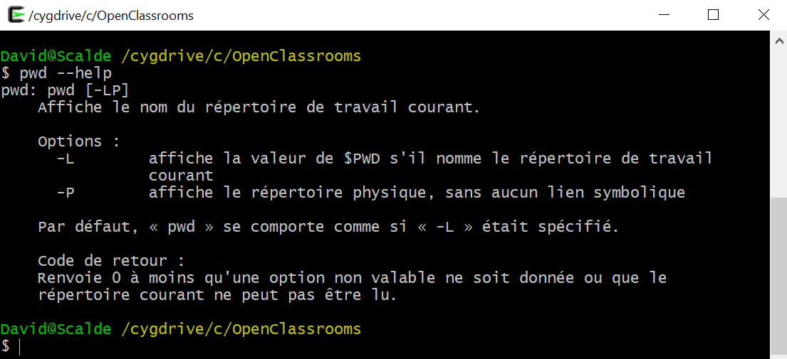 Utilisez votre première commande Apprenez à utiliser la ligne de